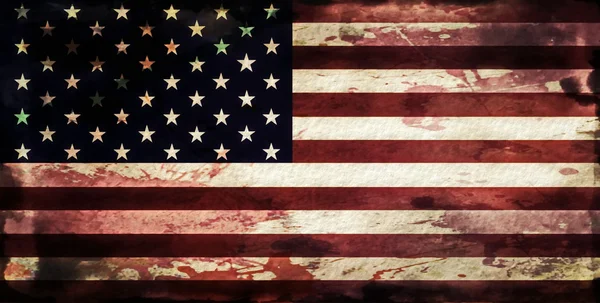 Grunge Amerikaanse vlag — Stockfoto