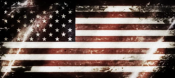 グランジ米国旗、古いの米国旗の背景 — ストック写真