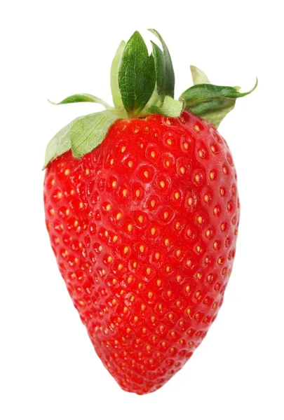 Fresh strawberry isolated on white, with clipping path — Stock Photo, Image