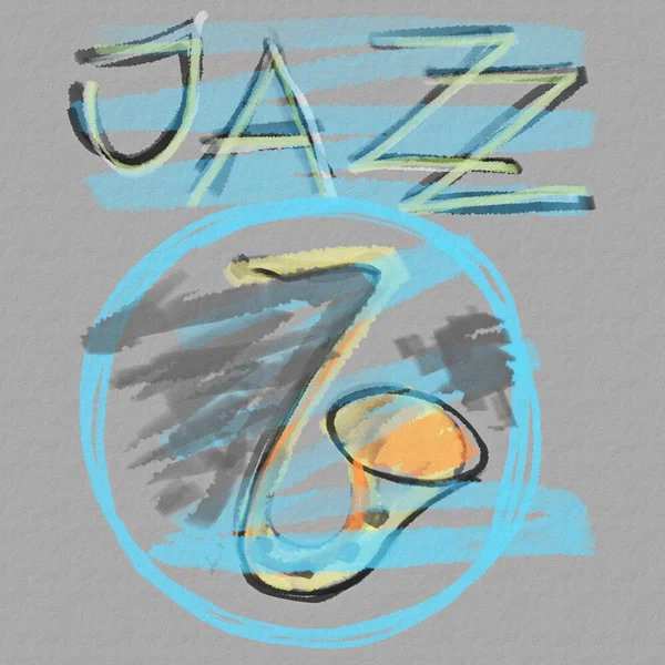 Musik Jazz Grunge Papier Hintergrund, Textur — Stockfoto