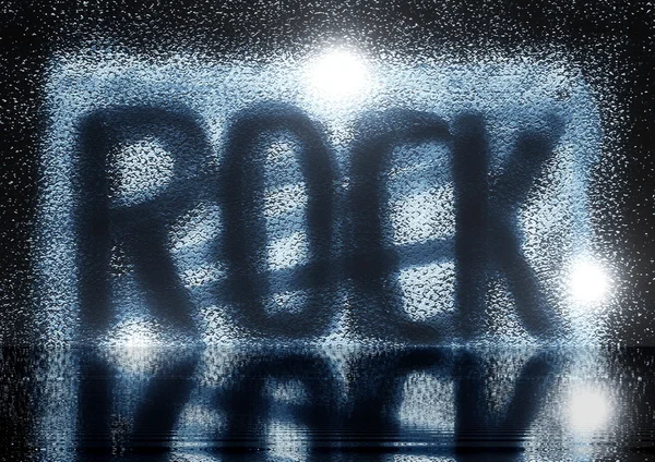 Rock music icons grunge background — Stock Photo, Image