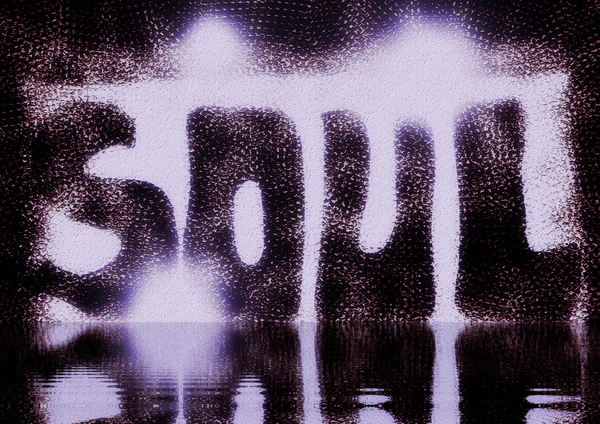 魂の音楽の単語の背景とテクスチャ — ストック写真