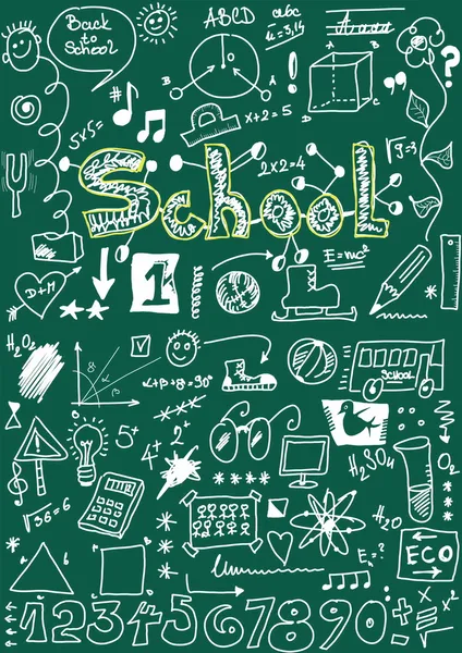 School doodle textuur — Stockfoto