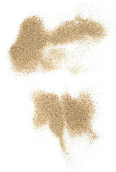 Pile desert sand isolated on white background — Stock Photo, Image