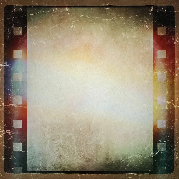 Grunge film strip frame background — Stock Photo, Image