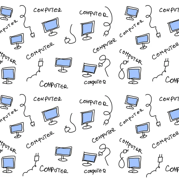 Icons social computer network background — Stock Photo, Image