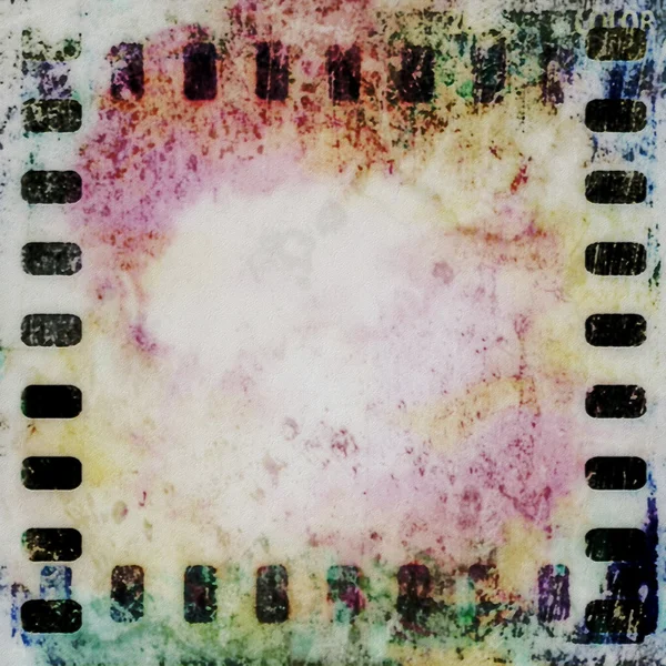 Old grunge film strip frame background — Stock Photo, Image