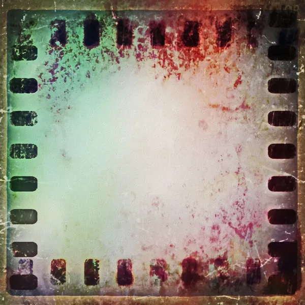 Old grunge film strip frame background — Stock Photo, Image