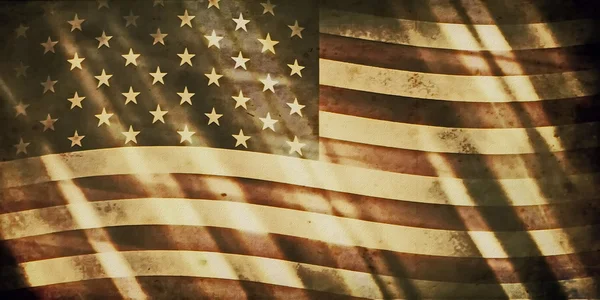 Alte Grunge-US-Flagge — Stockfoto