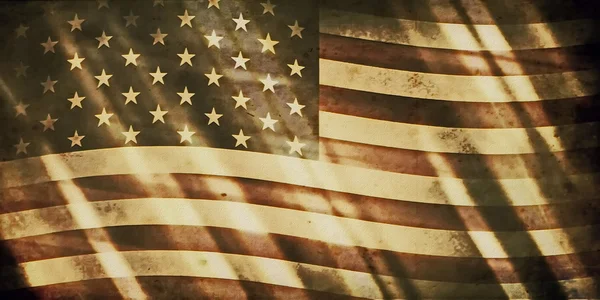 Oude grunge usa vlag — Stockfoto