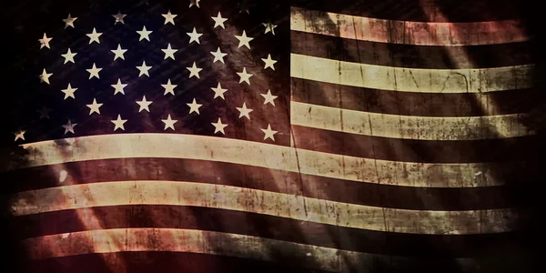 Oude grunge usa vlag — Stockfoto