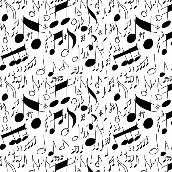 Muzieknoten naadloze patroon — Stockfoto