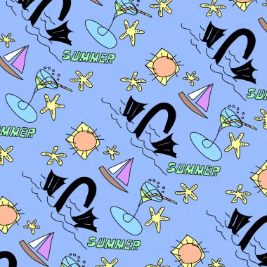Doodle yaz desen, doku ve arka plan