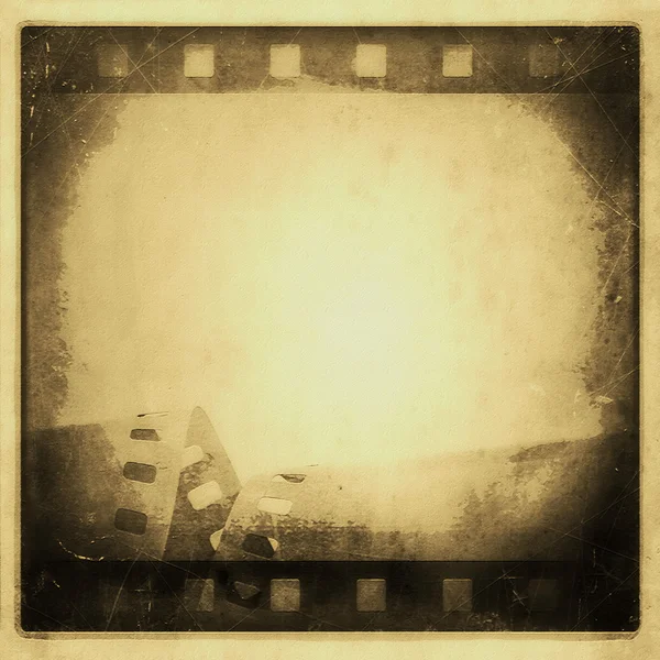 Vecchio grunge pellicola striscia cornice sfondo — Foto Stock