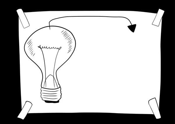Kézzel rajzolt papír megjegyzi, és a koncepció ötlet — Stock Fotó