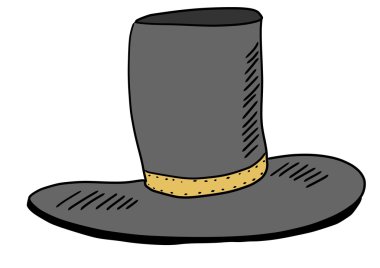 elle çizilmiş şapka