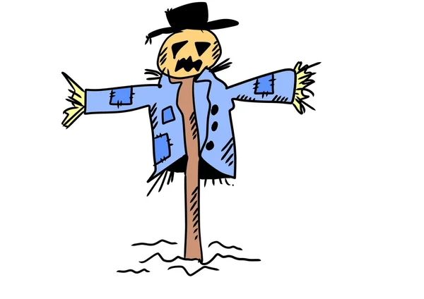 Doodle scarecrow — Stockfoto