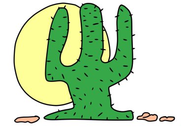 kaktüs doodle