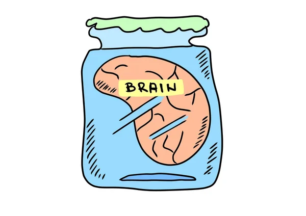 Doodle hjärnan — Stockfoto