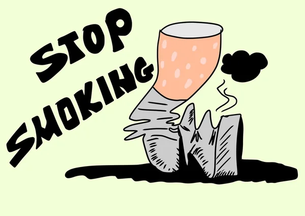 Doodle stop roken — Stockfoto