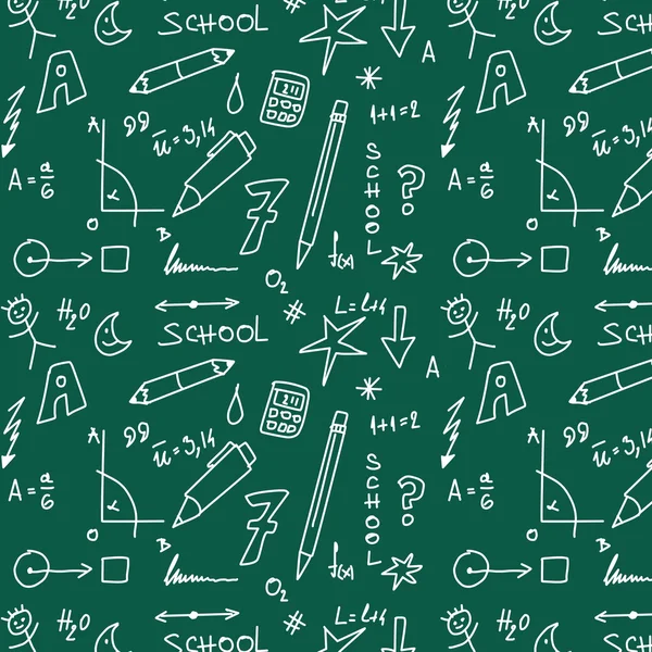 School doodle pattern — Stock Photo, Image