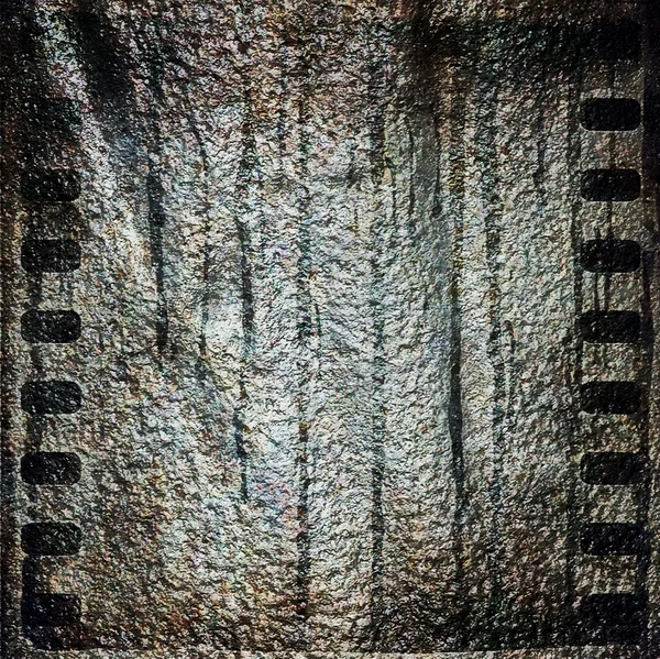 Grunge film strip metal background — Stock Photo, Image