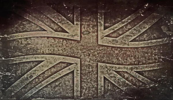 Velha bandeira grunge do Reino Unido — Fotografia de Stock