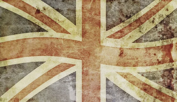 Alte Grunge-Flagge des Vereinigten Königreichs — Stockfoto