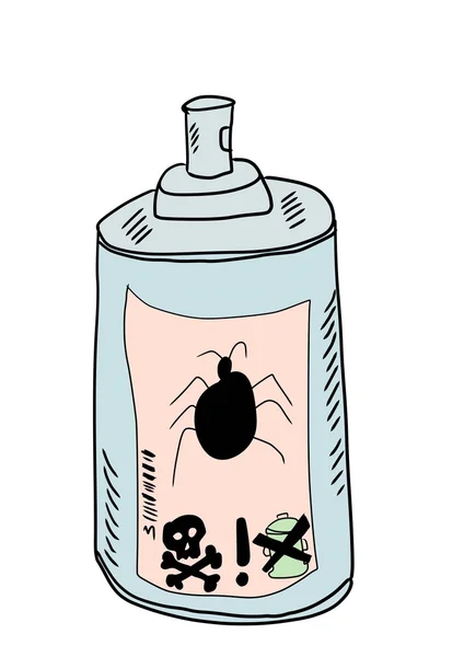 Doodle spray for insects — Stock Photo, Image