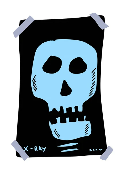 Calavera de rayos X de Doodle — Foto de Stock