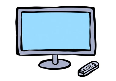 Doodle LCD tv