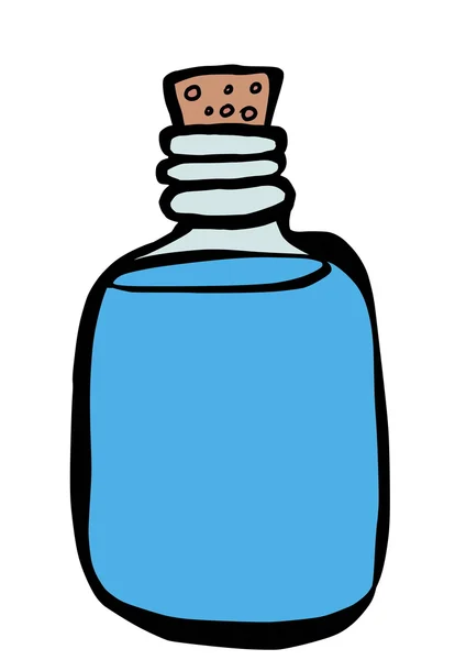 Bottiglia Doodle — Foto Stock