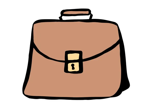 Doodle briefcase — Stock Photo, Image