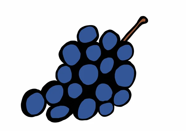 Bando de uvas com rabiscos — Fotografia de Stock