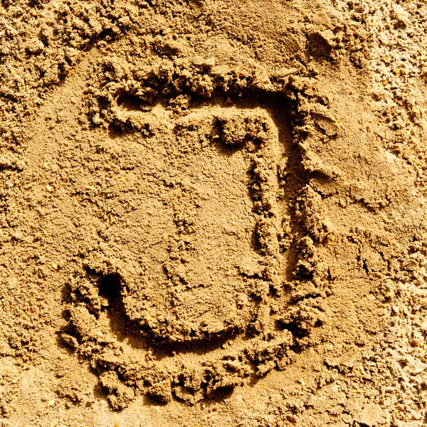 Sand alphabet — Stockfoto