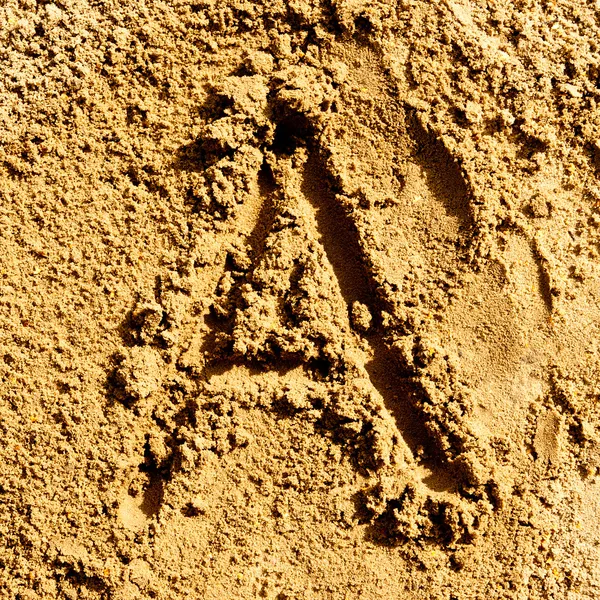 Alfabeto della sabbia — Foto Stock