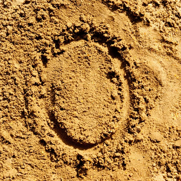Sand alphabet — Stock Photo, Image