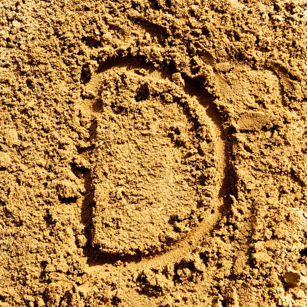 Alfabeto de areia — Fotografia de Stock