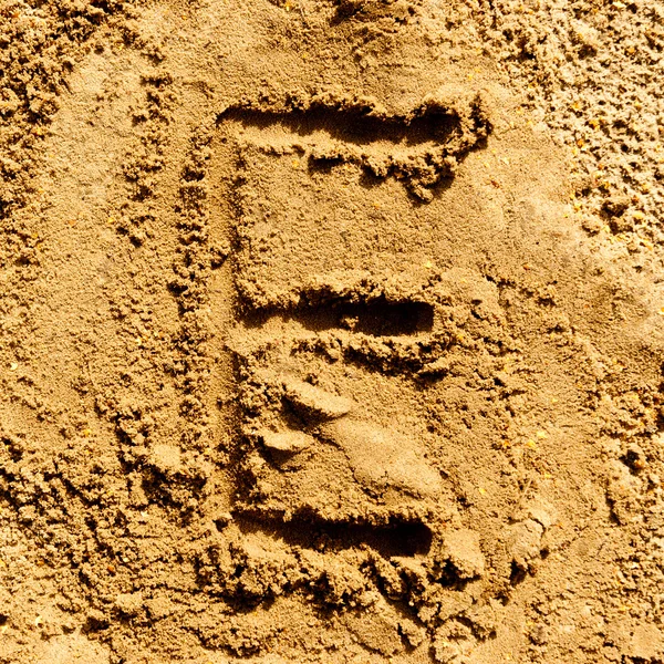 Kum alfabesi — Stok fotoğraf