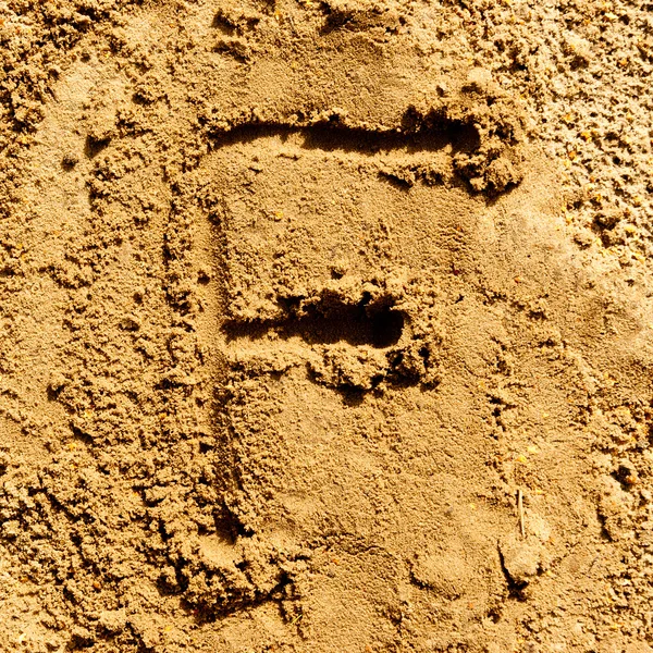 Alfabeto de areia — Fotografia de Stock