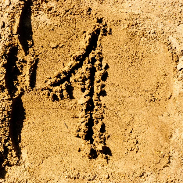 Sand nummer — Stockfoto