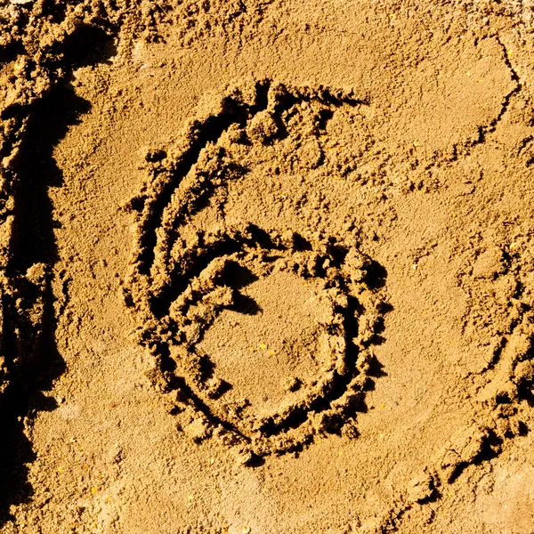 Sand number — Stock Photo, Image