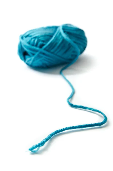 Blue yarn — Stock Photo, Image