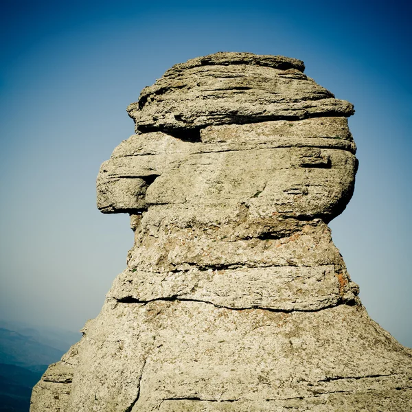 Face in mountain — Stock Photo, Image