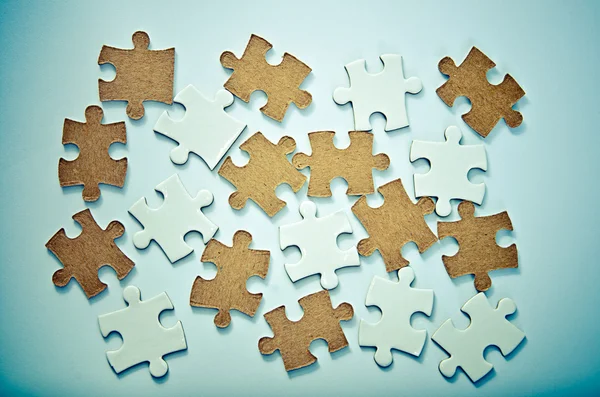 Puzzle pieces — Stock Photo, Image