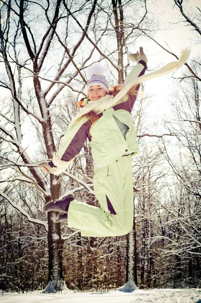 Mujer en invierno — Foto de Stock