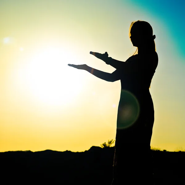 Woman silhouette — Stock Photo, Image