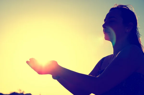 Woman silhouette — Stock Photo, Image