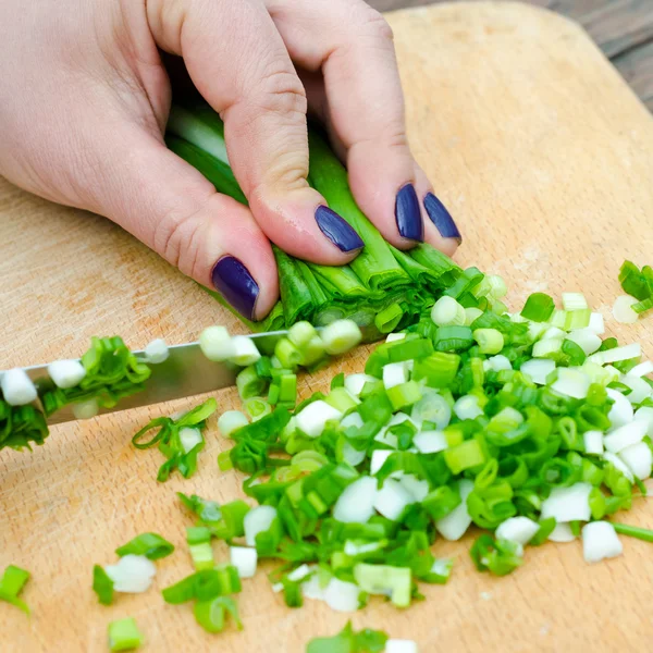 Grüne Zwiebel — Stockfoto