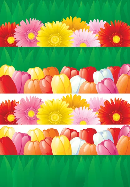 Spring floral banners